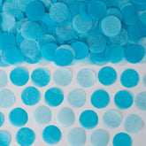 Blue Tissue Circle .Confetti